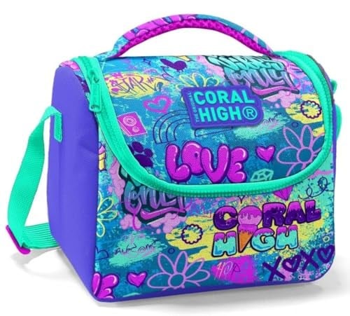 Coral High Kız Çocuk Lavanta Grafiti Okul Beslenme Çantası - Thermo Yalıtımlı