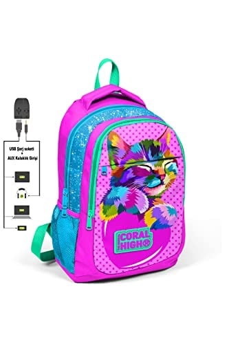 Coral High Sırt Çanta (Usb ve Aux Soketli)