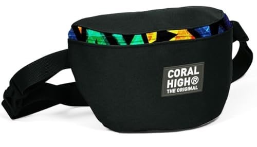 Coral High Siyah Grafiti Baskılı Erkek Çocuk Bel Çantası