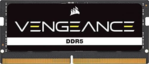 CORSAIR Vengeance SODIMM DDR5 RAM 16GB (1x16GB) 5600MHz CL48 Intel XMP iCUE Uyumlu Bilgisayar Belleği - Siyah (CMSX16GX5M1A5600C48) - Seçenekler: 5200 MHz, 5600 MHz, 16GB (1x16GB), 32GB (1x32GB)