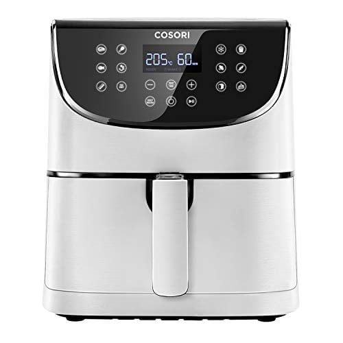 COSORI Airfryer 100 Tarif Yemek Kitabı, 1700-Watt Max XXL 5,5 L Dijital Dokunmatik Hava Fritözleri 11 Ön Ayarlı Fırın, Yağsız Sıcak Ocak, Yapışmaz Sepet, Beyaz