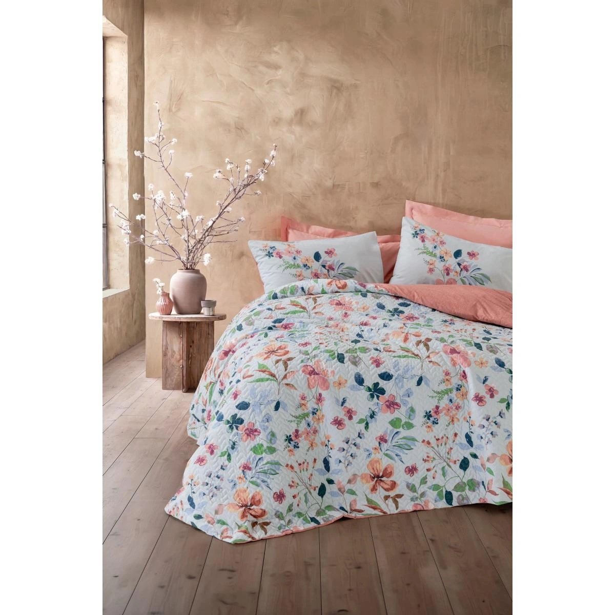 Cotton Box Çift Kişilik Complete Set Bluebell Somon