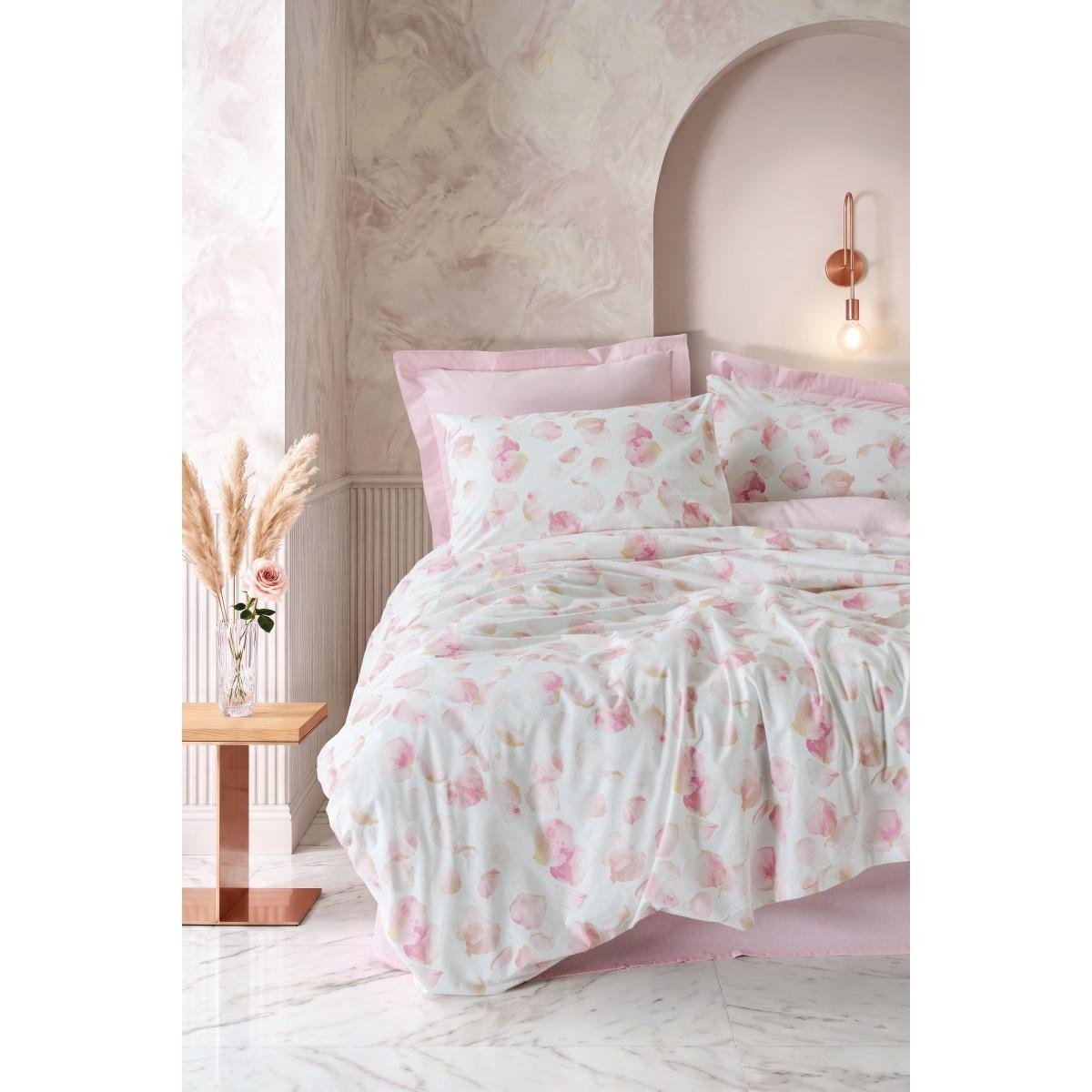 Cotton Box Çift Kişilik Nevresim Takımı Rosalie Pembe