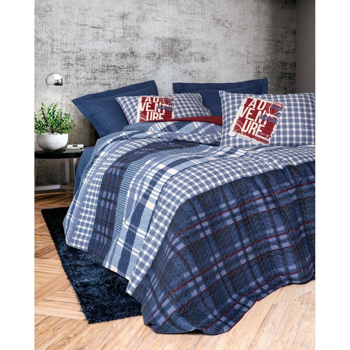 Cotton Box Masculine Çift Kişilik Complete Set Roger Lacivert