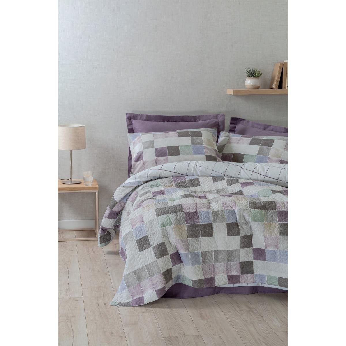 Cotton Box Minimal Tek Kişilik Lastikli Çarşaflı Complete Set Maro Gül Kurusu