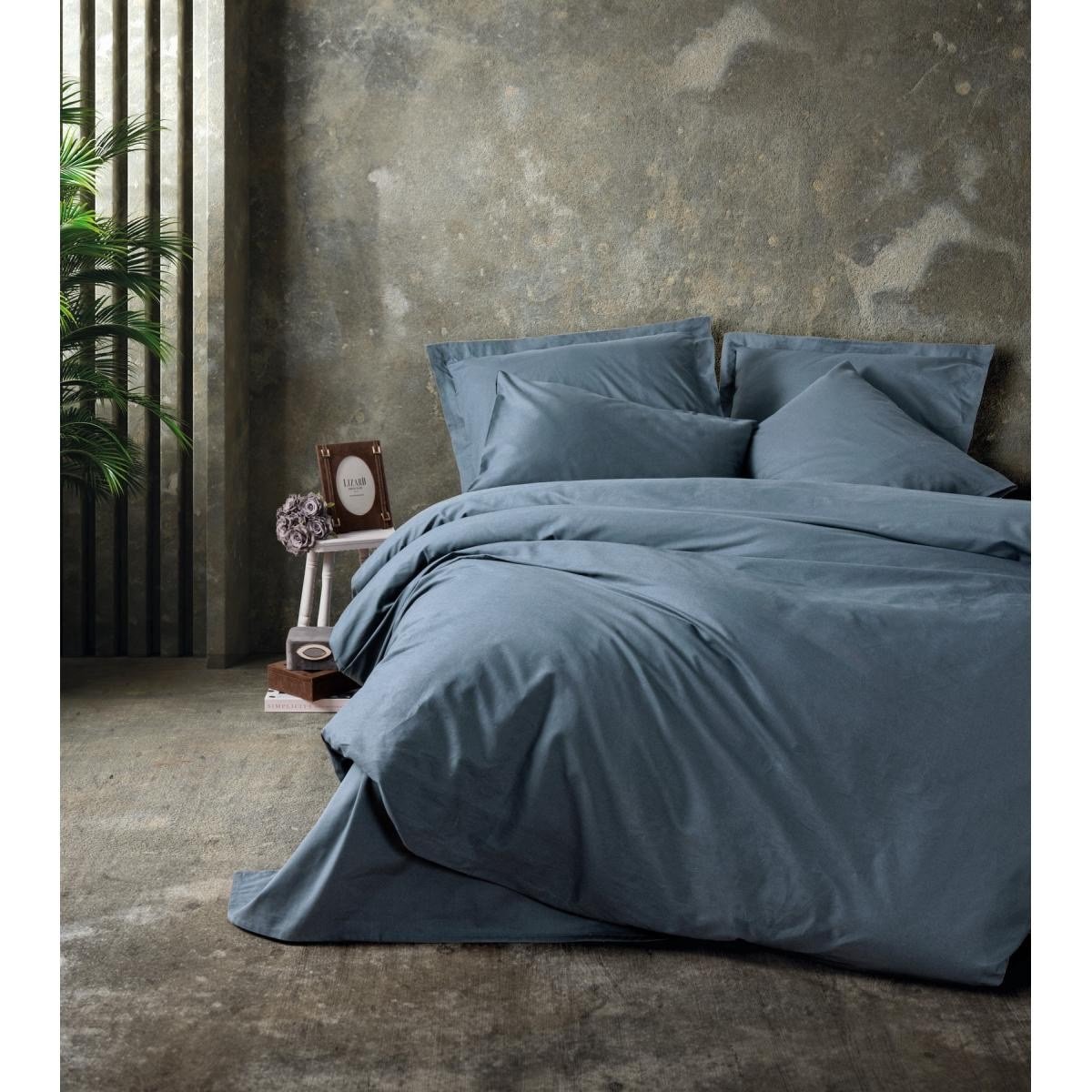 Cotton Box Plain Çift Kişilik Nevresim Takımı Antrasit