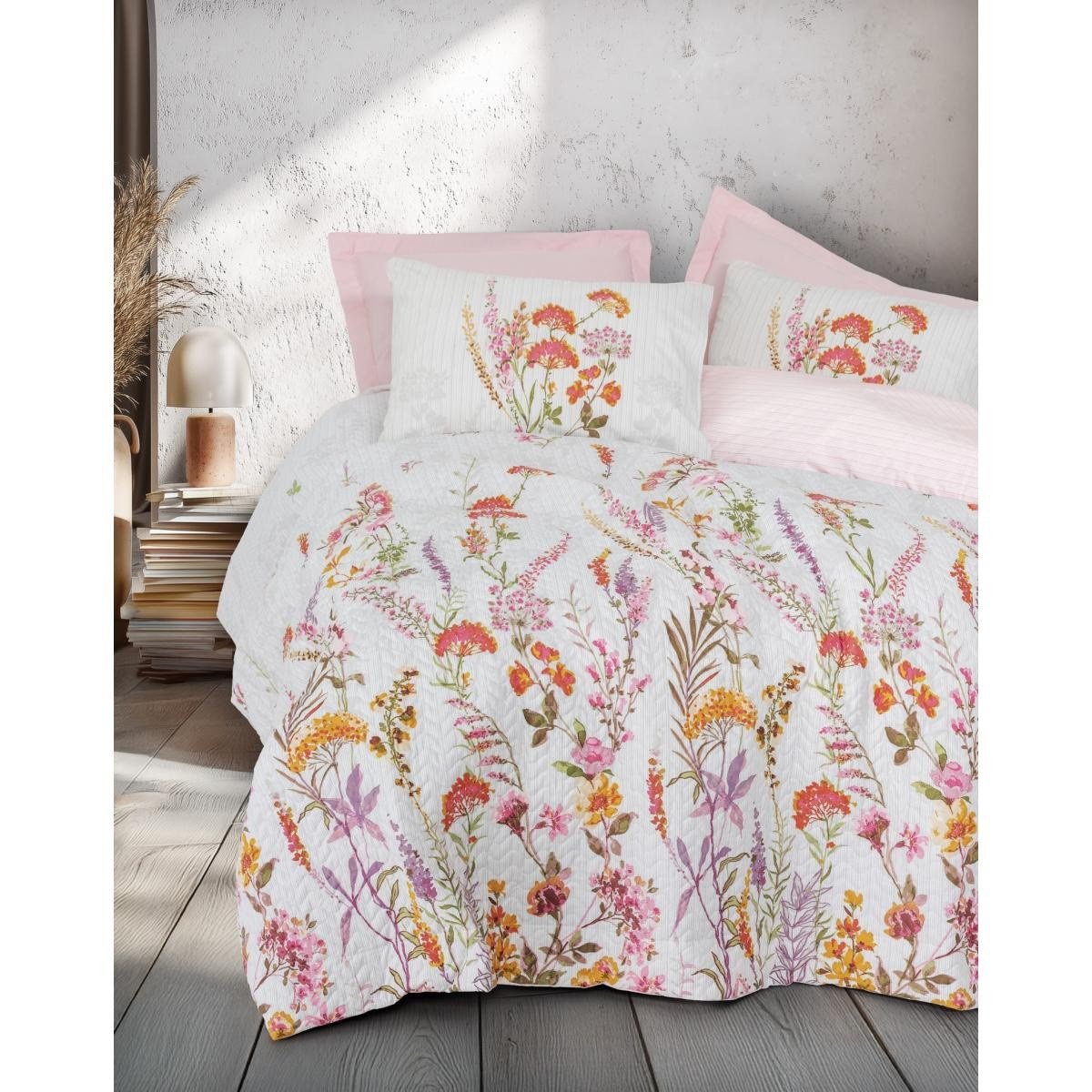 Cotton Box Tek Kişilik Complete Set Lilura Pembe