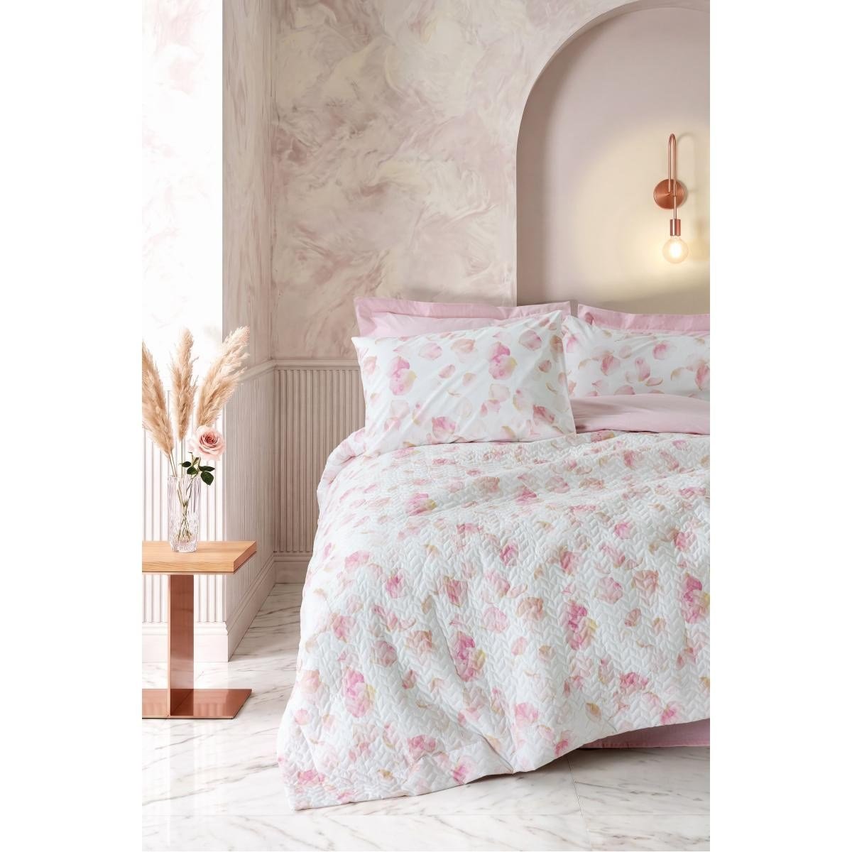 Cotton Box Tek Kişilik Complete Set Rosalie Pembe