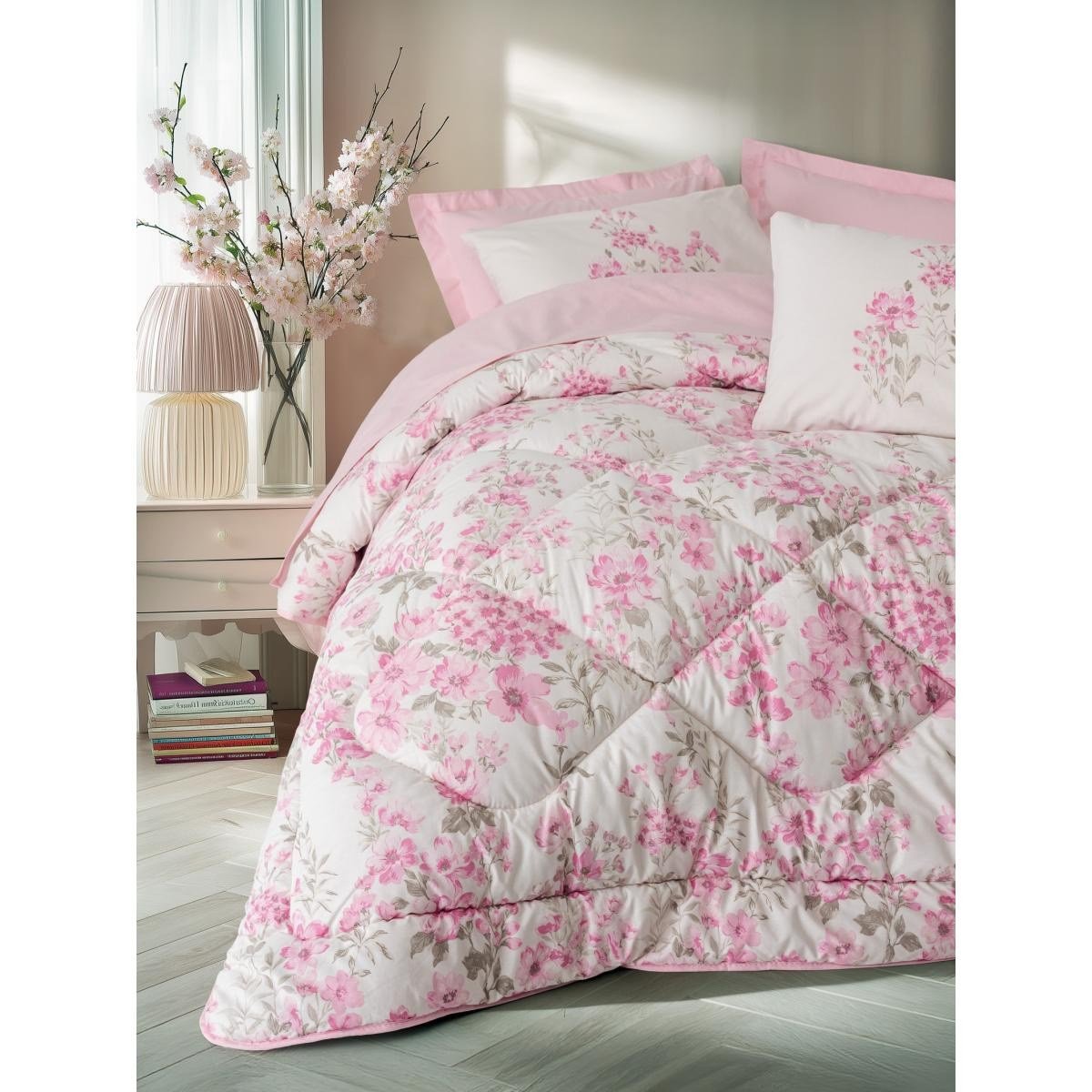 Cotton Box Tek Kişilik Uyku Seti Floren Pembe