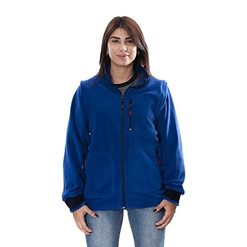 ÇPM Çıkma Kol Polar Mont (Sax Mavi / 2XL)