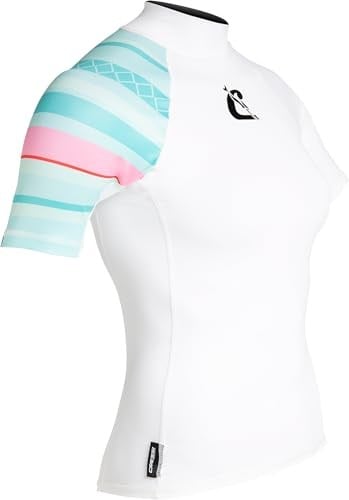 CRESSI Shield Lady Rash Guard Short/Sl SUP ve su sporları için koruyucu Rashguard üniseks-yetişkin