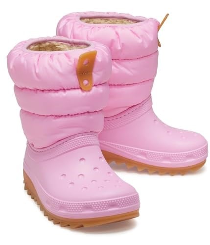 Crocs 207684 Classic Neo Puff Boot T Pembe Çocuk Bot