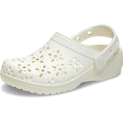 Crocs Classic Clogs With Floral Cut Out Design Takunyaunisex-yetişkin