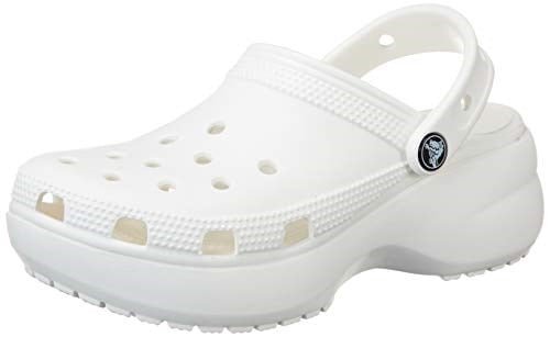 Crocs Kadın Classic Platform Clog W Terlik, White, 39-40 EU