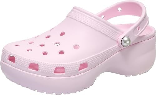 Crocs Kadın Classic Platform Pearl Terlik - Pembe