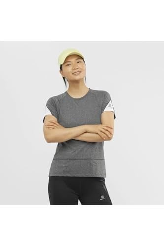 Cross Run Graphic Tee M Black/Heather/White S