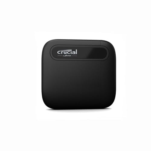 Crucial CT500X6SSD9 X6 500 GB Taşınabilir SSD – 540 MB/s'ye kadar – USB 3.2 – Harici Solid State Drive, USB-C - Seçenekler: X6 USB-C Portable SSD (up to 540 MB/s), X6 taşınabilir...