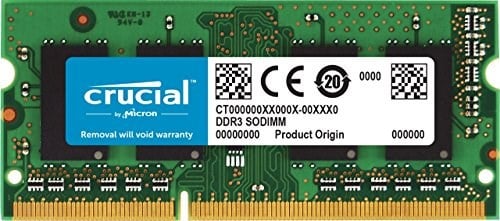 Crucial CT51264BF160B - Seçenekler: 4GB (1x4GB), 8GB (1x8GB)