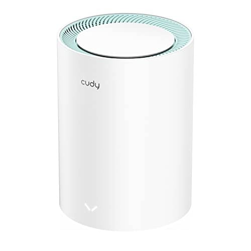 Cudy AC1200 Gigabit tüm ağ WiFi sistemi, çift bant, WiFi genişletici, Gigabit bağlantı noktaları, yüksek kazançlı antenler, VPN, Cloudflare, 100 cihaza kadar bağlama, M1300 2'li paket