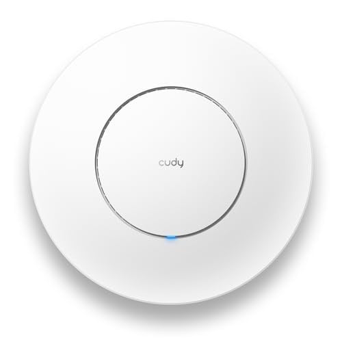 Cudy AX3000 2,5G WiFi 6 kablosuz erişim noktası, 2,5 Gbps RJ45, Business WiFi çözümü, şebeke desteği, kesintisiz dolaşım ve MU-MIMO, PoE veya DC ile çalışan, 12 V DC güç adaptörü dahildir, AP3000