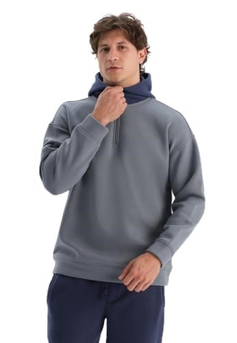 Dagi Erkek Erkek Kapişonlu İçi Şardonlu Sweatshirt, Pamuklu, Örme