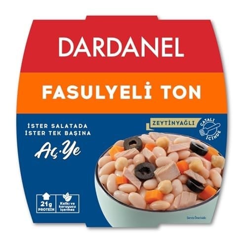 DARDANEL Aç Ye Fasulyeli Ton Balığı 160 gr