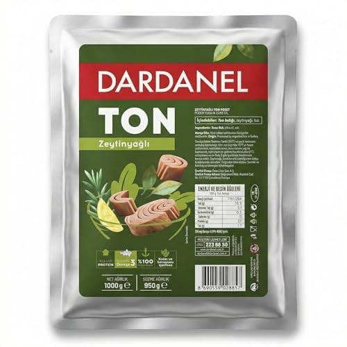 Dardanel Zeytinyağlı Klasik Ton Balığı 1 Kg – Büyük Boy Paket – Profesyonel Mutfak & Toplu Tüketim