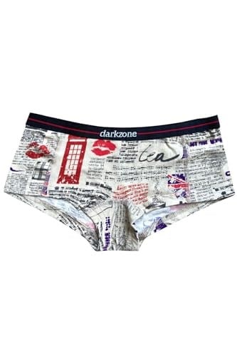 Darkzone Kadın Desenli Dijital Baskılı Pamuk Boyshort Boxer-1