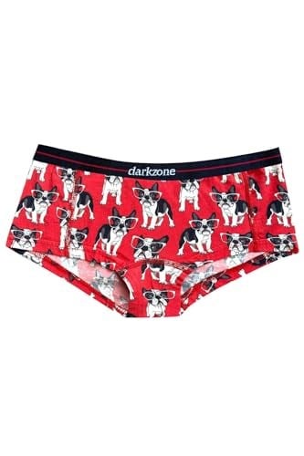 Darkzone Kadın Köpek Desenli Dijital Baskılı Pamuk Boyshort Boxer-1