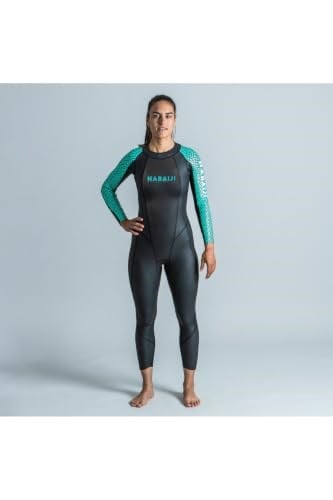 Decathlon Kadın Neopren Wetsuit 2,5/2mm OWS 500 Glideskin, Koyu Turkuaz Yeşili, XL