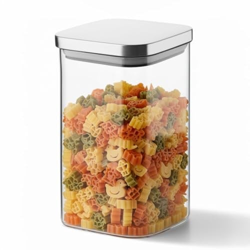 Deconox 1100ml Sızdırmaz Vakumlu Metal Kapaklı Borosilikat Cam Kavanoz – Hava Geçirmez & Dayanıklı Gıda Saklama Kabı (10cm x 17cm)