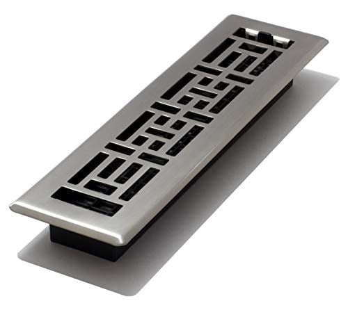 Decor Grates AJH212-NKL 5 cm x 30,5 cm Oriental Zemin Kayıt, Fırçalanmış Nikel