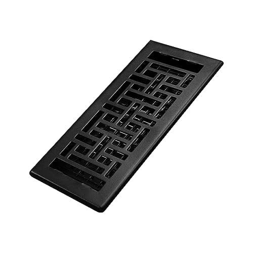 Decor Grates AJH410-BLK Oriental Kat Kaydı, 10x25 cm, Dokulu Siyah