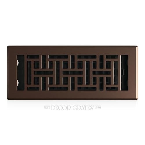 Decor Grates Oryantal Zemin Menfezi, 10x30.5 cm, Bronz