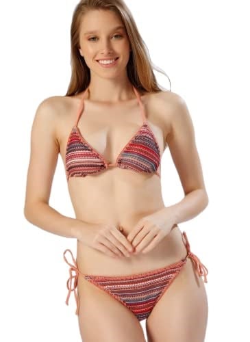 DEEP BEACH ÖZEL ÖRGÜ KUMAŞ İPLİ BIKINI TAKIM DB20099BT TARÇIN 34