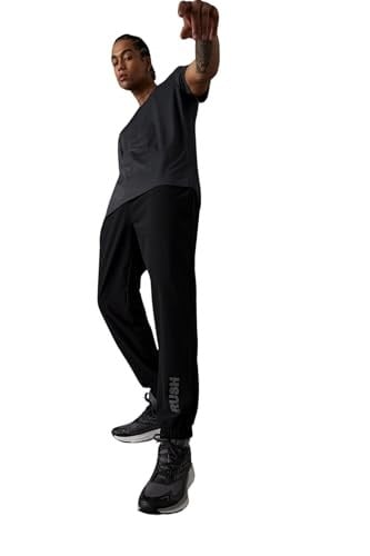 DeFacto DeFactoFit Slim Fit Çift Cepli Dokuma Sporcu Jogger Siyah L
