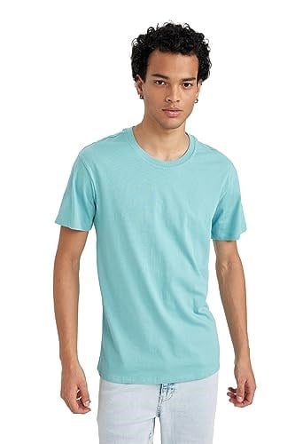 DeFacto Erkek Slim Fit Bisiklet Yaka Basic Tişört