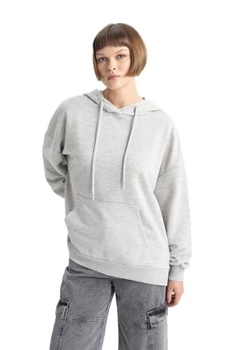DeFacto Oversize Geniş Kalıp Kapüşonlu Sweatshirt
