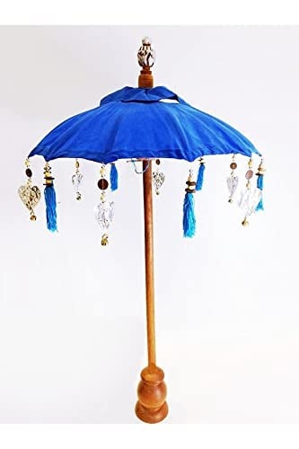 Dekoratif Bali Şemsiyesi 90 cm Mavi