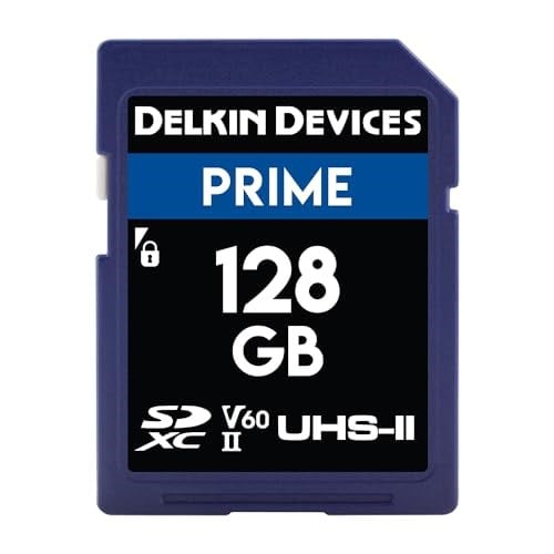 Delkin Devices 128GB Prime SDXC UHS-II (U3/V60) Bellek Kartı