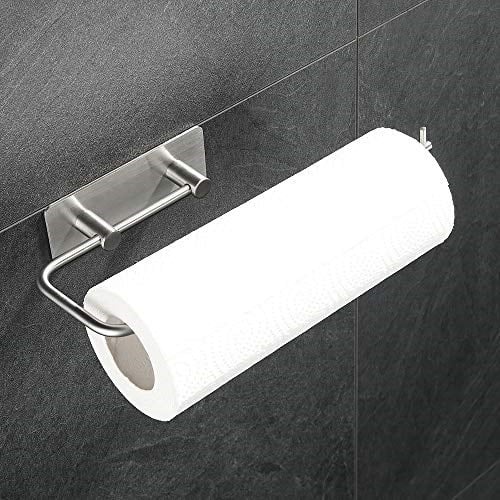 DELTAHOME Paslanmaz Çelik Kağıt Rulo Havlu Tutucu Peçetelik - inox - Kendinden Yapışkanlı