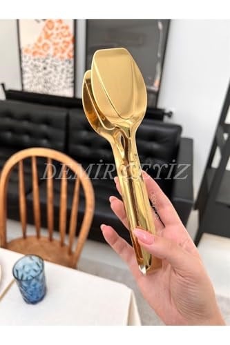 Demir Çeyiz Gold 1 Adet Servis Sunum Pasta Kek Maşası