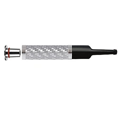 Denicotea 25007 Karbon Filtreli 6-9mm Lüks Slim Sig.Ağızlığı Karbon Silver
