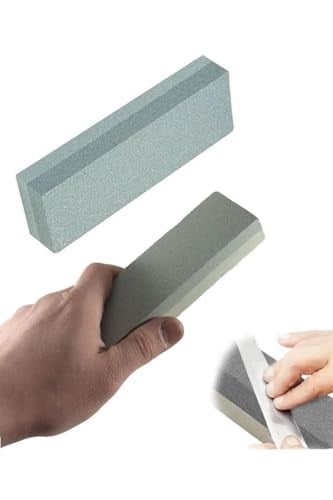 Depolife Bileme Taşı Çift Kumlu Bıçak Satır Nacak Balta Bileme Taşı 20cm