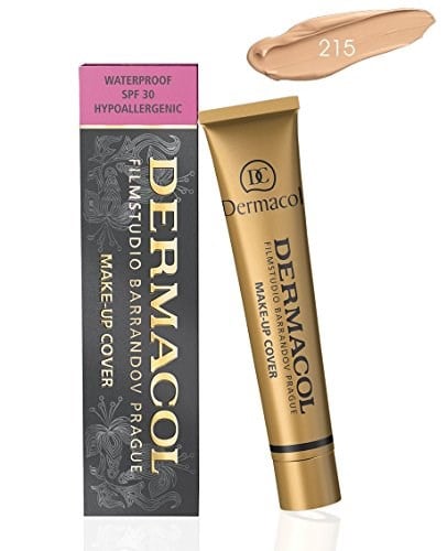 Dermacol Make-Up Cover Su Geçirmez Hipoalerjenik SPF 30 #215 (Tüm Akne İzleri ve Dövmeleri Kapatır)