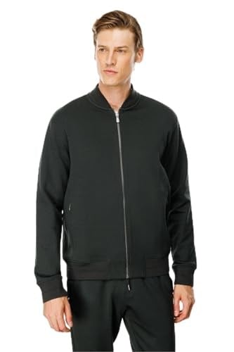 Desen Triko Erkek Cepleri Fermuarlı Eşofman Üstü Haki Beden;2XL,Renk;Haki