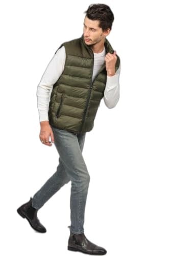 Desen Triko Erkek Kapitone Şişme Yelek 02421493 Lacivert