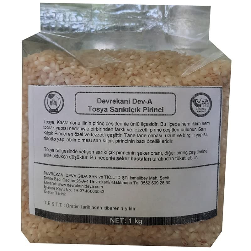 Devrekani Deva Tosya Sarıkılçık Pirinci 1 kg