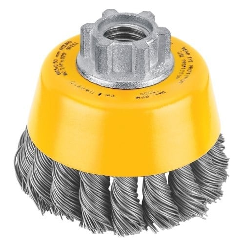 Dewalt 3-In. Carbon Steel Knotted Wire Cup Brush -DW4910