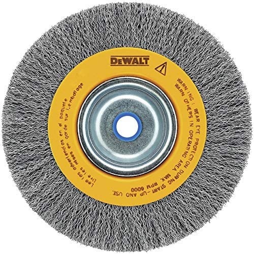 DEWALT DW4906 Tel Fırça, 20 cm, Tezgah Taşlama Makinesi İçin, Crimped Tel